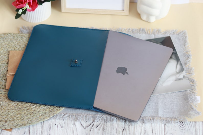 Sleek and Stylish Leather MacBook Sleeve, a Perfect Fit for Your 13 inch MacBook, Exceptional Durability and Protection, Ultimate Gift image 10