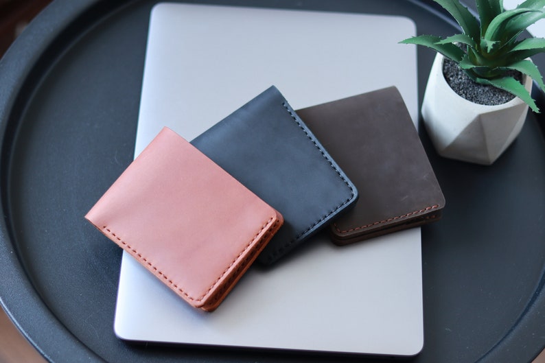 Classic Men's Bifold Wallet, Custom Leather Wallet, Bifold Wallet for