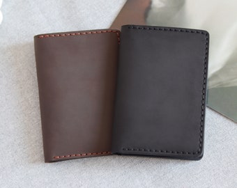 Portefeuille à deux volets en cuir personnalisé, portefeuille pour homme à deux volets, portefeuille personnalisé, portefeuille en cuir pour homme personnalisé, portefeuille économique, portefeuille livre