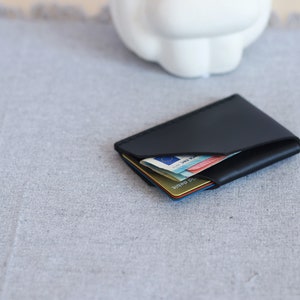 Personalized Leather Card Holder, Slim wallet, Wallets for cards, Cute wallet, front pocket wallet, Engraved wallet card, Cash wallet image 7