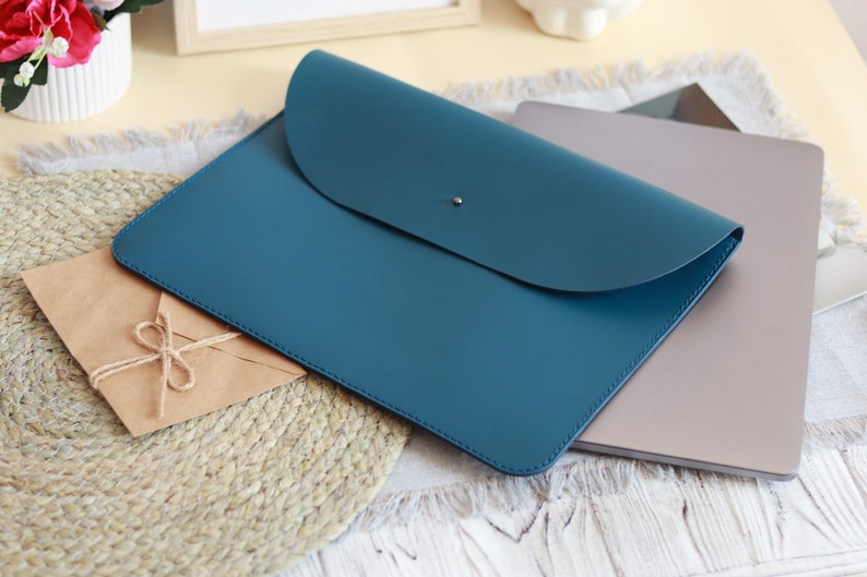 Sleek and Stylish Leather MacBook Sleeve, a Perfect Fit for Your 13 inch MacBook, Exceptional Durability and Protection, Ultimate Gift image 9