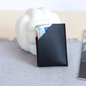 Personalized Leather Card Holder, Slim wallet, Wallets for cards, Cute wallet, front pocket wallet, Engraved wallet card, Cash wallet image 9
