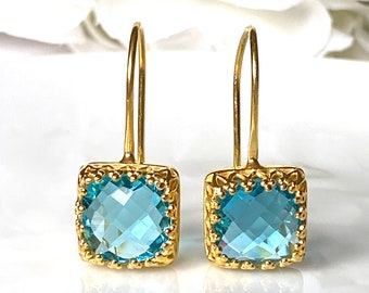 Details about 9ct Gold Blue Topaz Flower Studs Earrings November Birthstone UK Made GS1041 Details about 9ct Gold Blue Topaz Flower Studs Earrings November Birthstone UK Made GS1041
