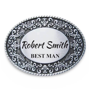 Engraved NAME Belt Buckle, Personalized Belt Buckle, Groomsman Belt Buckle, Cowboy Belt Buckle
