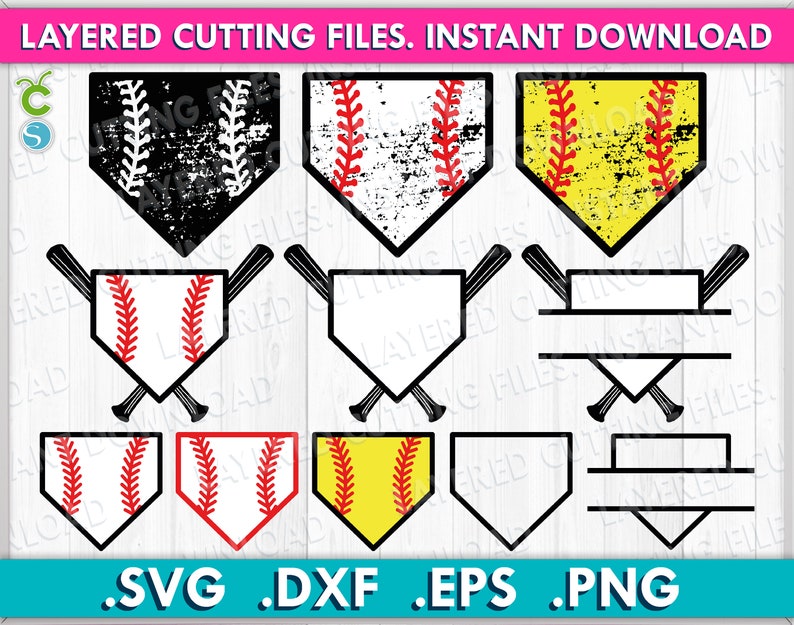 Baseball Home Plate Svg Baseball Svg Stitches Svg Baseball - Etsy