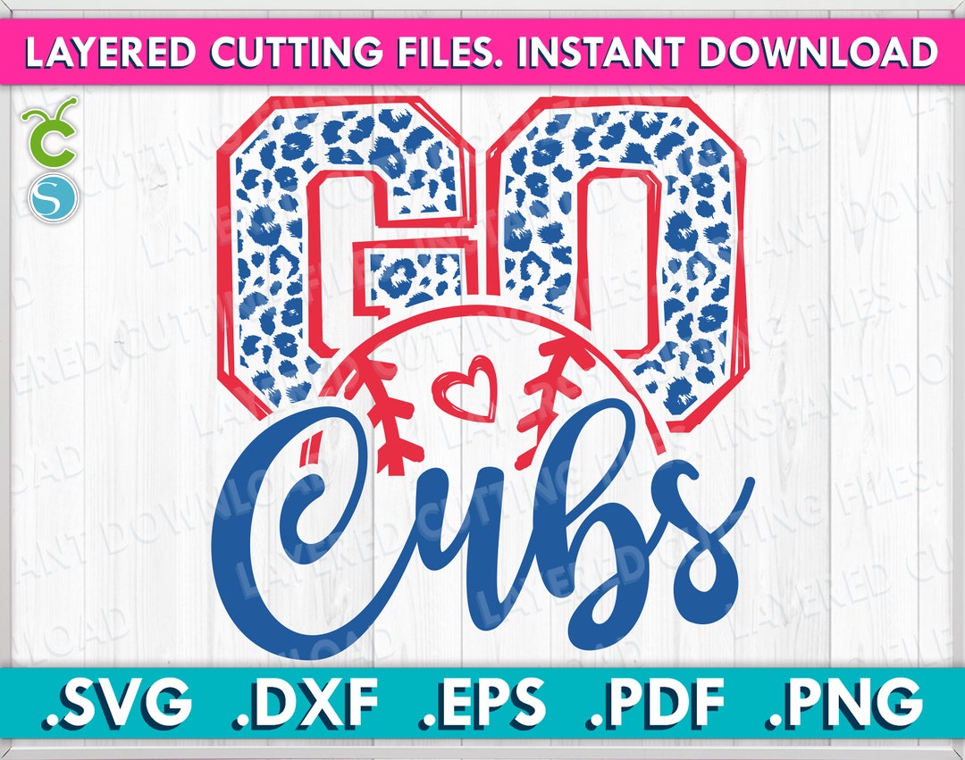 Go Cubs Svg Go Leopard Cubs Svg Instant Download Layered - Etsy