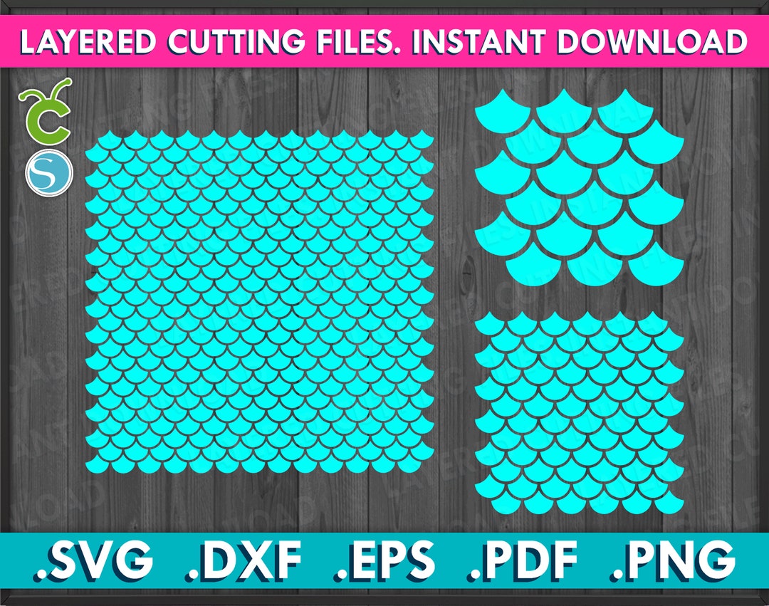 Fish Scales Svg Scales Pattern Svg Scales Svg Mermaid Etsy