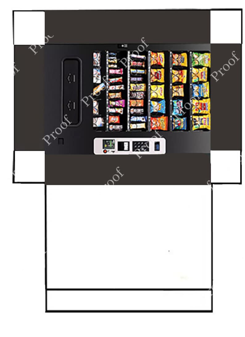 Vending Machine Set DIY Printable Template for Dollhouse and Etsy