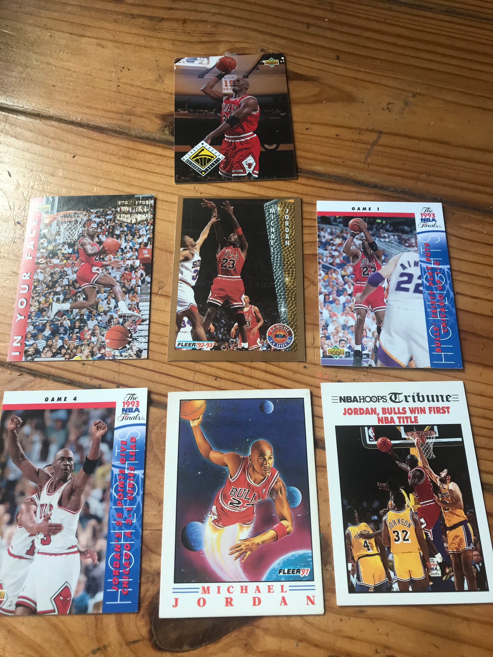 7 Michael Jordan Trading Cards Etsy