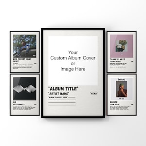 A3/A4/A5 Minimalist Album Cover Prints (with Frame)
