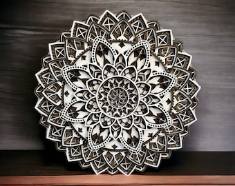 Décoration murale mandala multicouche