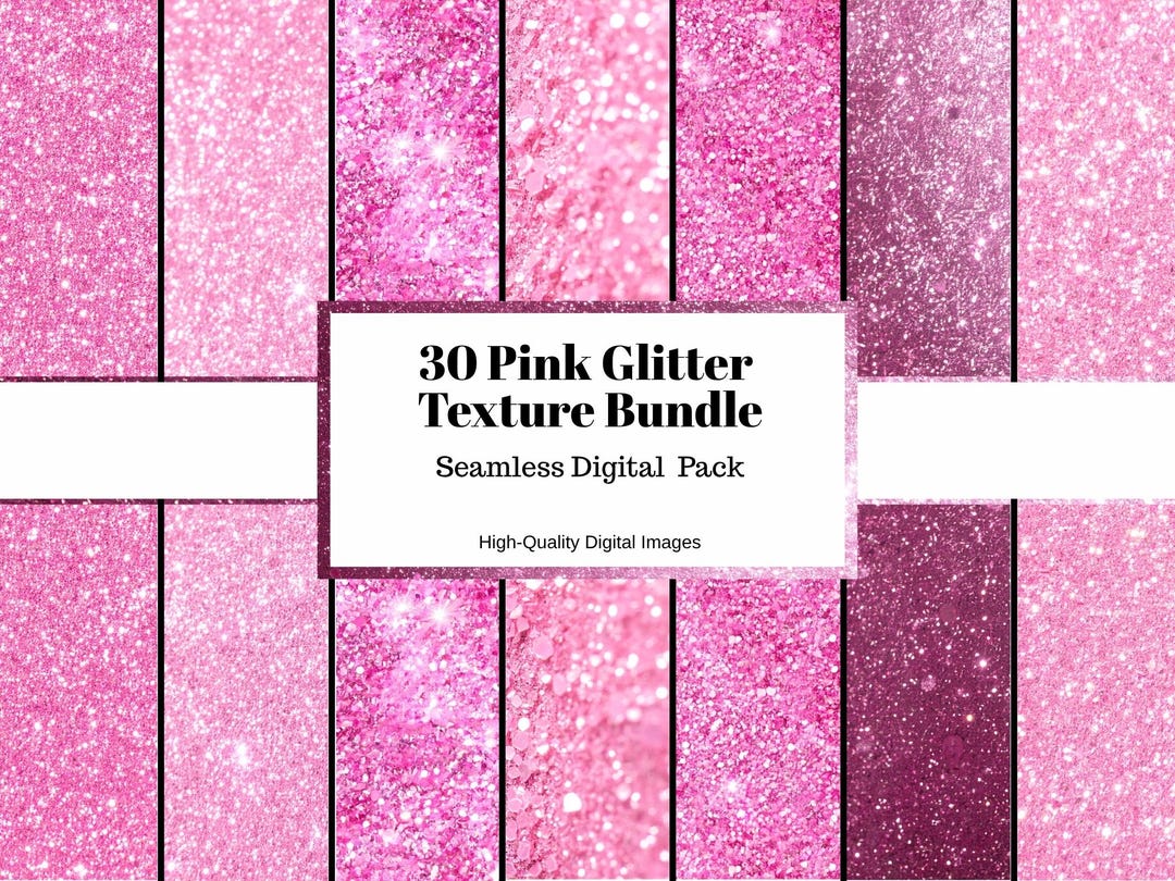 Pink Shimmer Texture Pink Glitter Texture Bundle, Sparkly Backgrounds, Shimmer Digital Paper ...
