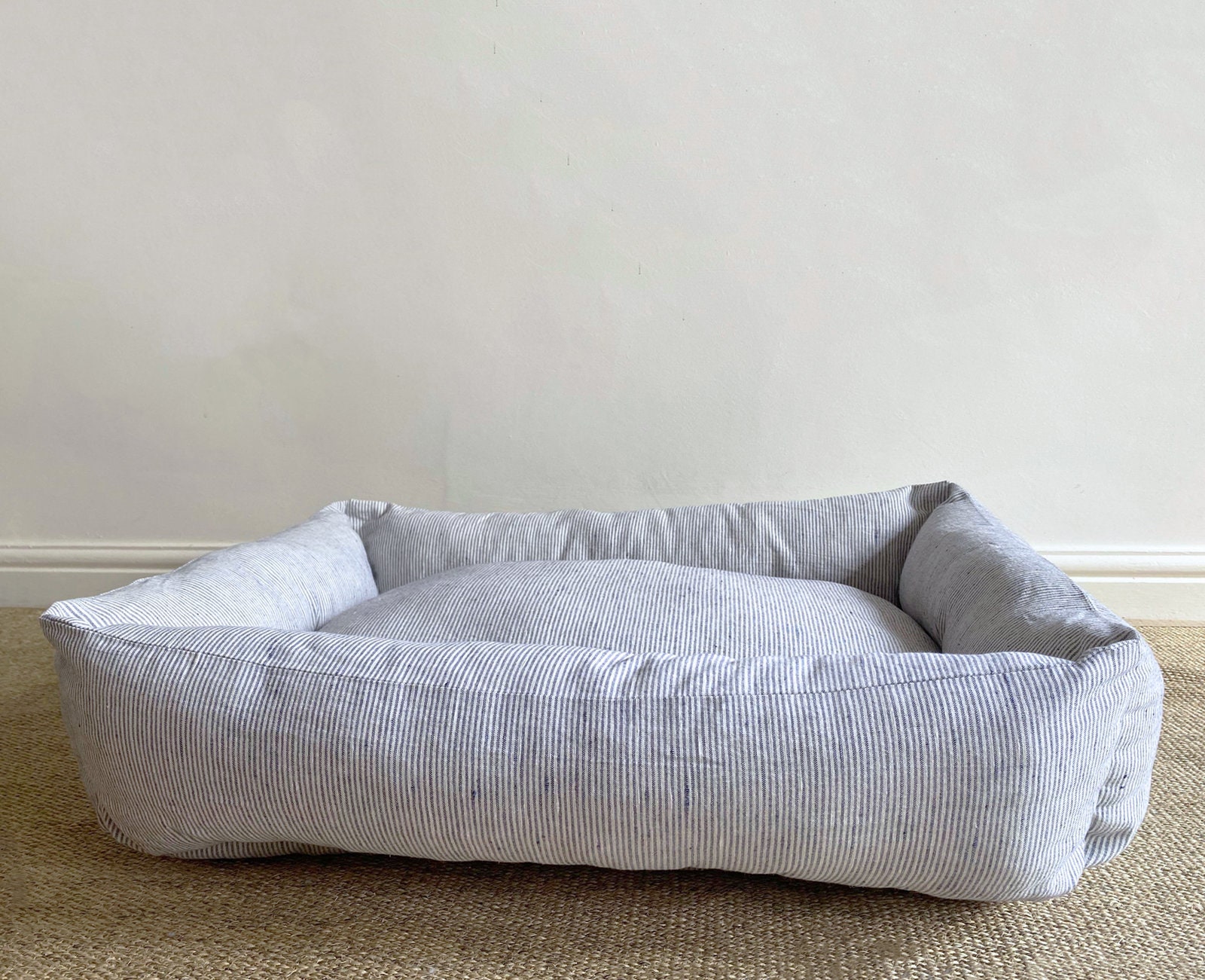 Luxury Stripe Dog Bed Bolster Dog Bed Box Dog Bed Dog Bed Dog Bed