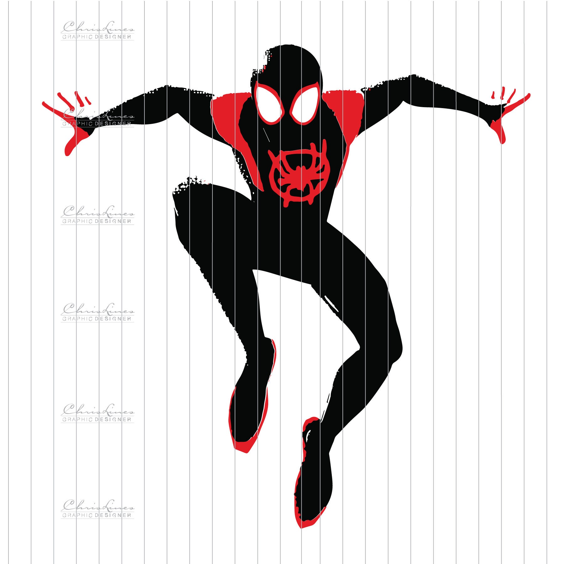 Spiderverse Digital Files| Miles Morales | SVG Cut Files | Digital
