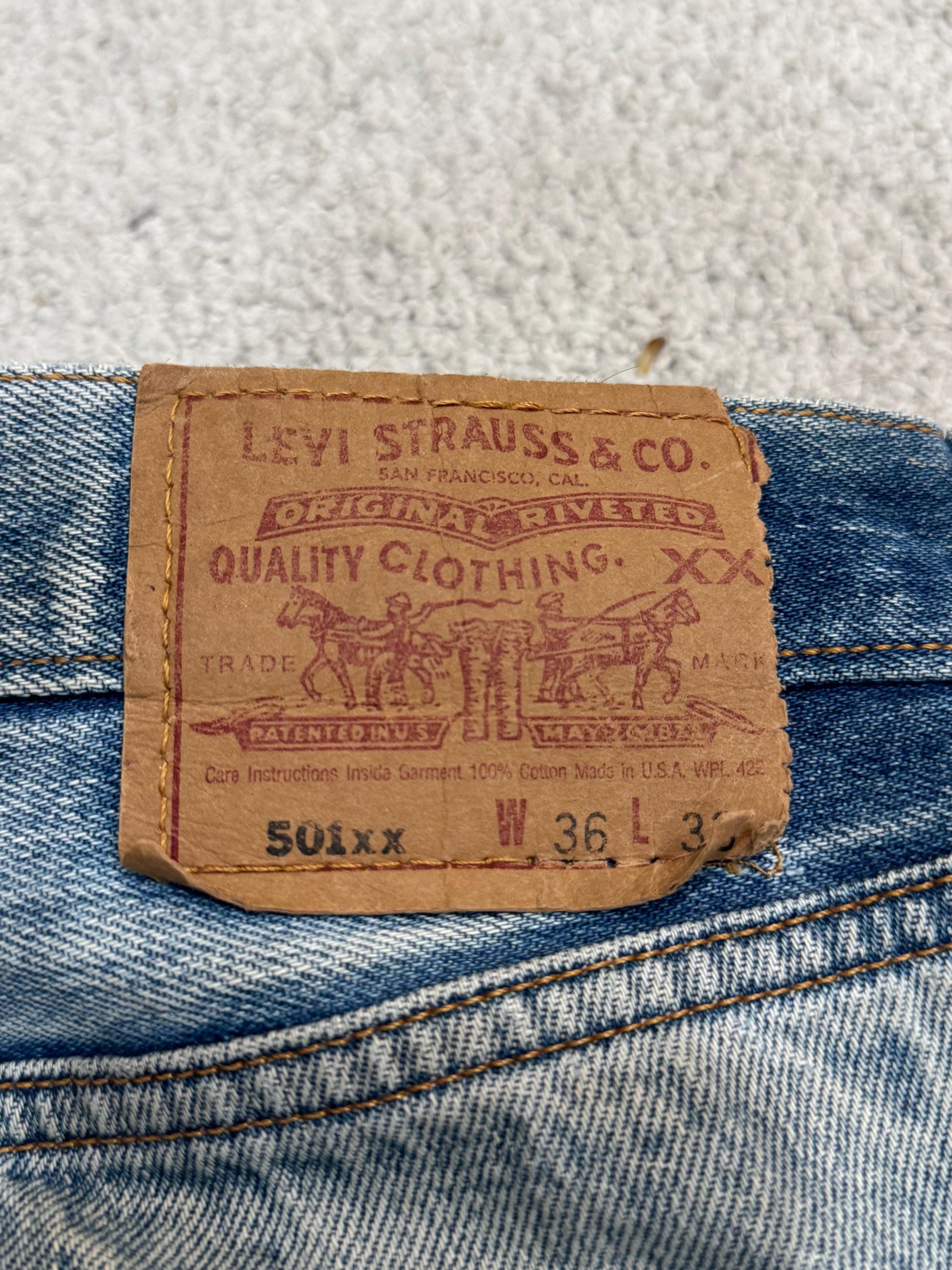 Distressed Vintage 90s Levis 501 Button Stamp 653 Made in USA - Etsy