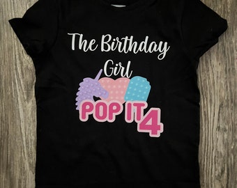 Customized POP IT Birthday shirt