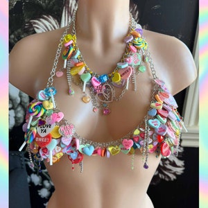 Rave Chain Top and Belt with Teardrops main image 0