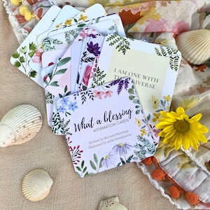 Cartes d'affirmation de pleine conscience | Cartes de vœux pour femmes | Cartes d'intention quotidiennes | Cadeau pour elle | Cadeau inspirant | Cartes de méditation