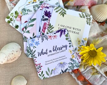 Tarjetas de afirmación consciente / Tarjetas de afirmación para mujeres / Tarjetas de intención diaria / Regalo para ella / Regalo inspirador / Tarjetas de meditación