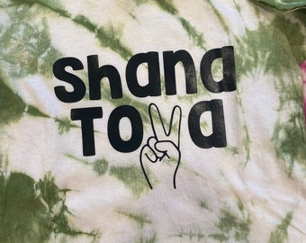 Rosh Hashanah Shana Tovah Tie-dye baby body suit