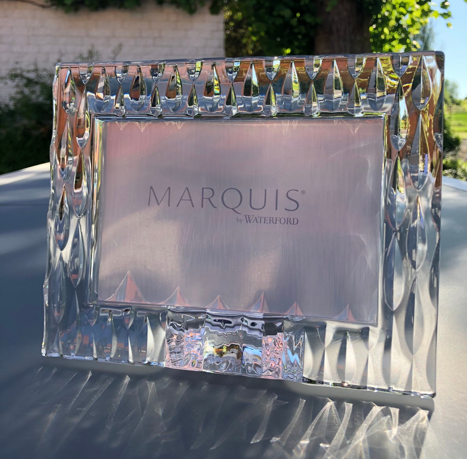 Waterford Marquis Rainfall crystal photo frame Etsy