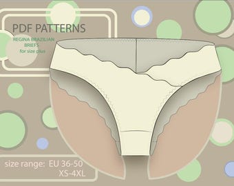 Plus Size Lace Panties Sewing Pattern – Regina Tanga (PDF Download)