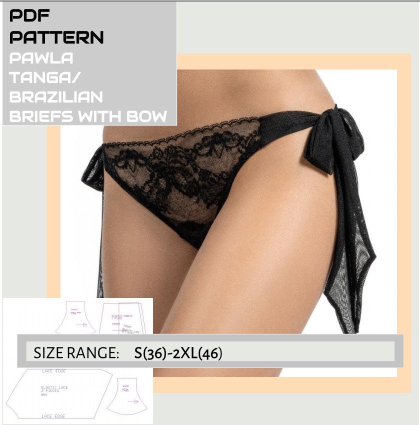 Hip Hugger and Retro Panties PDF Pattern – good fit for sizes XS-2XL