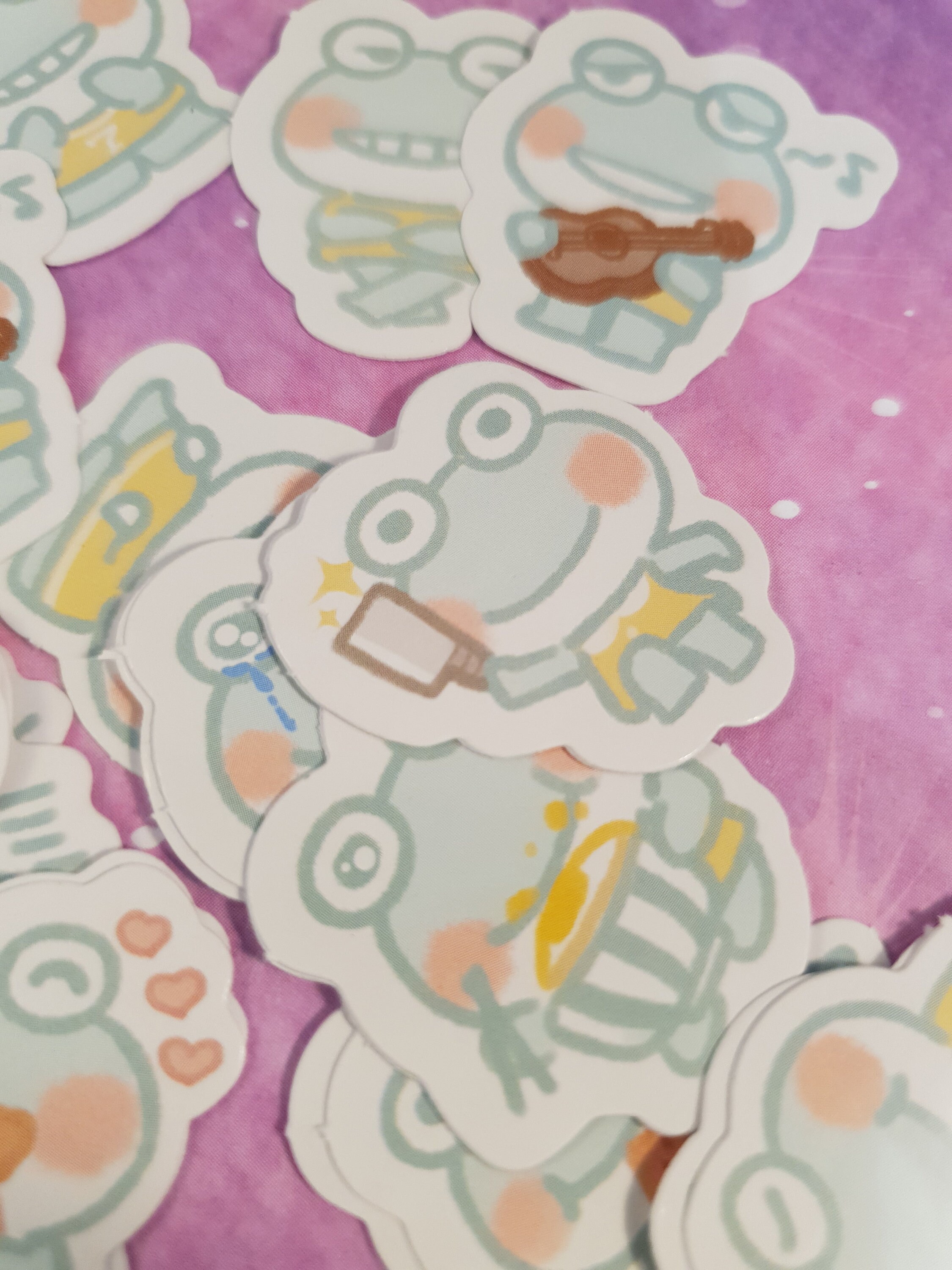 cute kawaii stickers die cut kawaii animal stickers kawaii etsy