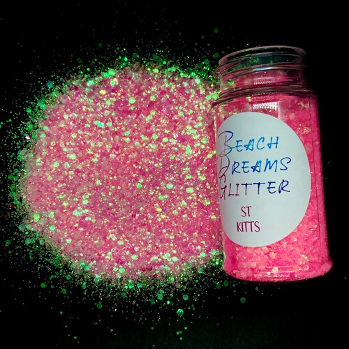 Soft Pink ST KITTS Iridescent Chucky Mix Glitter for Etsy