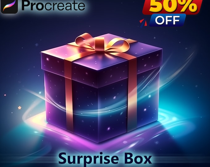 Limited Edition Surprise Box | 100 Procreate Tattoo Stamps + 3D Models | Unique Stencils & Flash Designs - Tattoo Artists | Instant Download