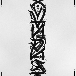 30+ Realism Tattoo Flash Procreate Stamps: Lettering & New School Designs image 7