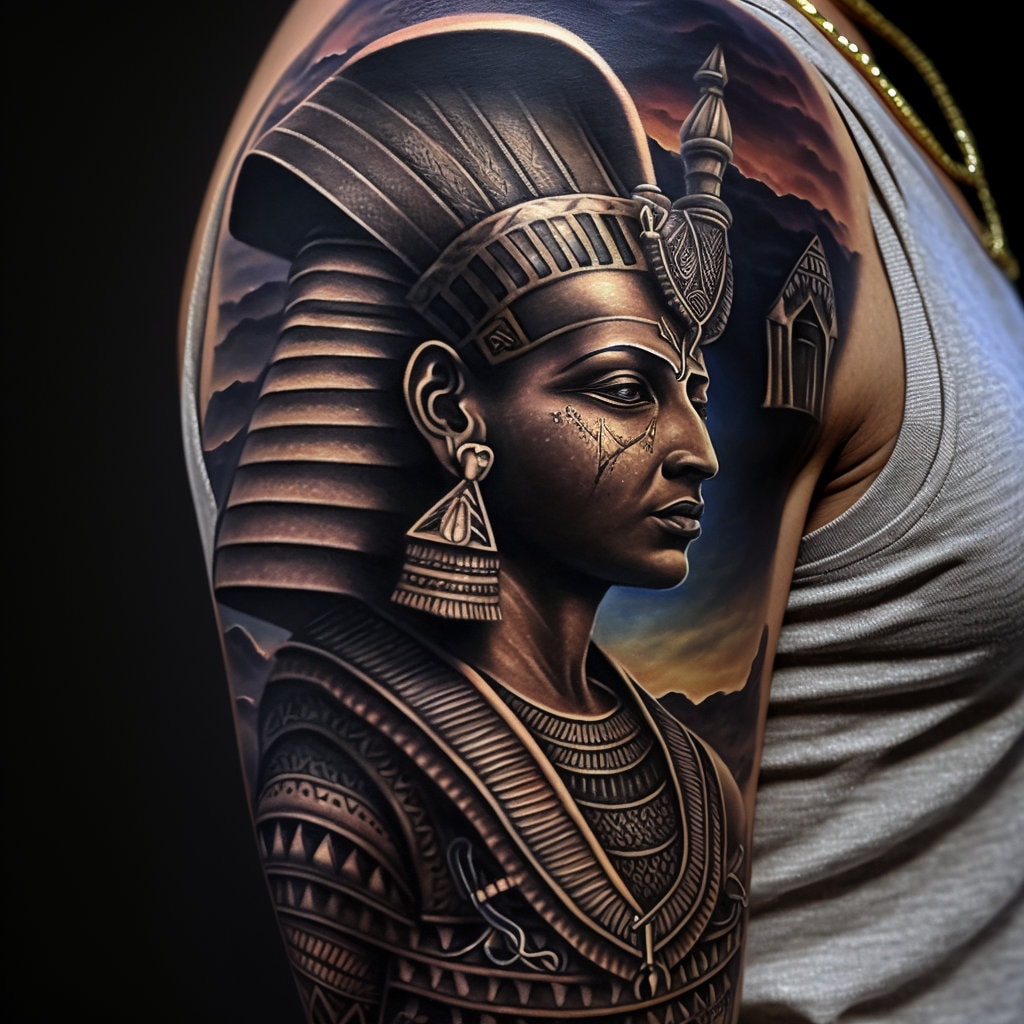 Northside Tattooz - Pharaoh tattoo by Beth Anderson ⚕️ DM Beth to book in:  instagram.com/bllatattoos | Facebook