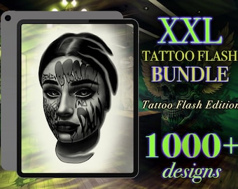 XXL Procreate Tattoo Flash Bundle: 1000+ Tattoo Stencils