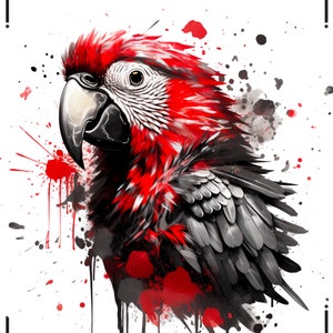 150+ stämplar med djurtatueringar i skräppolka: Procreate Flash-designer bild 7