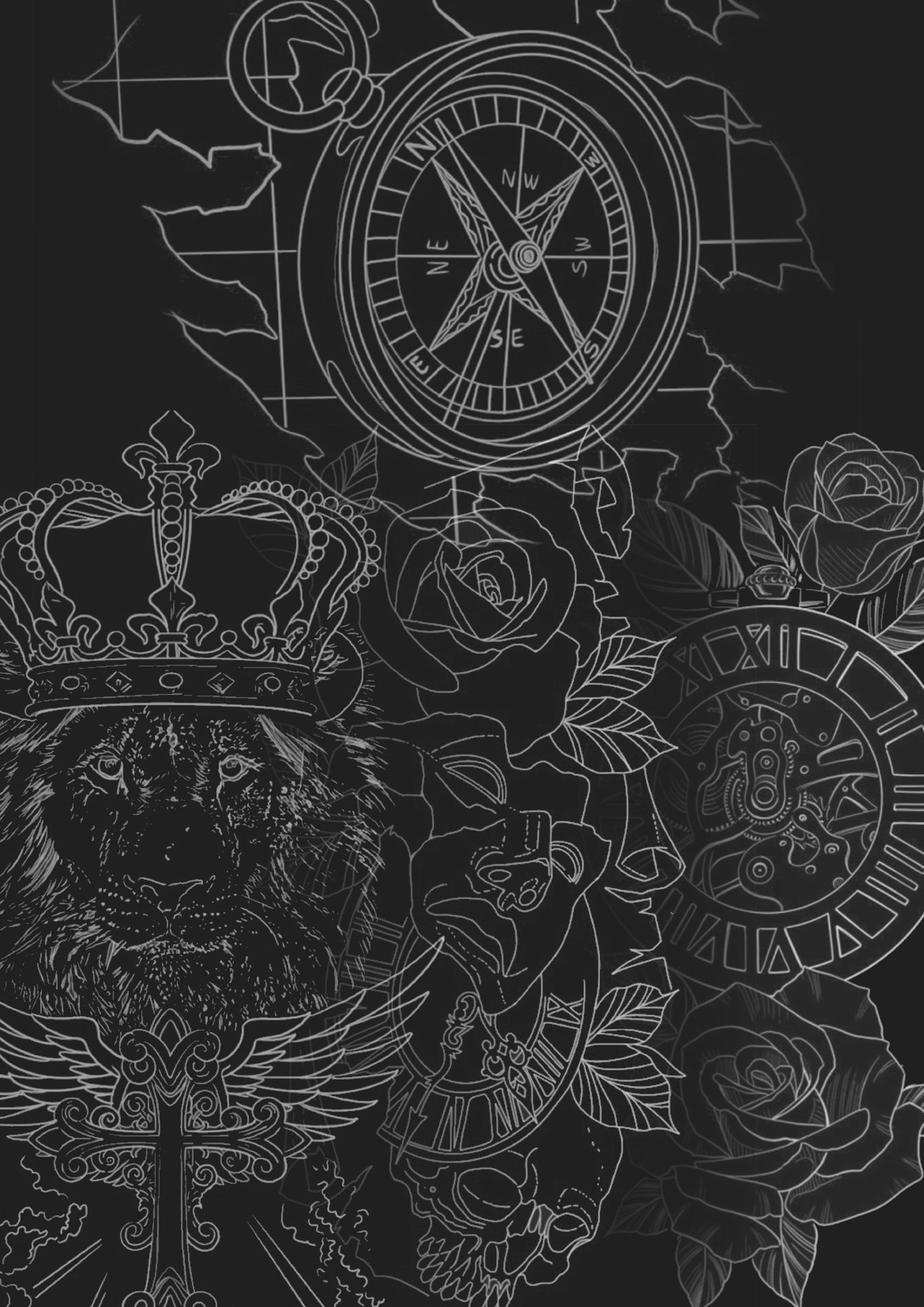 100 Procreate Tattoo Stencils Procreate Stamps Procreate Etsy