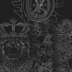 100 Procreate Tattoo Stencils Procreate Stamps Procreate Brushes Procreate Bundle Tattoo Flash