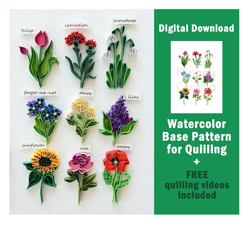 Electric Quilling Tool  Plus 2 FREE Flower Templates 