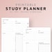Study Planner Printable in A5 Academic Planner College - Etsy