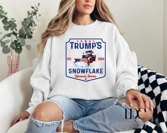 Trump Snowflake Removal Service Sweatshirt - 47th President Crewneck
