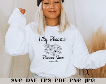 Lily Bloom Flower Shop SVG: Colleen Hoover Inspired Design (Digital Download)
