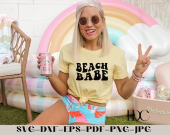 Beach Babe SVG: Trendy Cut File (Digital Download)