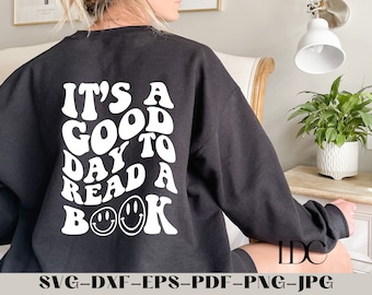 It's A Good Day To Read A Book SVG: Trendy Reading Design (Digital Download)