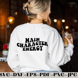 Main Character Energy SVG, Reading Svg, Main character Svg, Digital download, Book lover Svg, Trendy SVG, Cricut, Png, Pdf, SVG, Book Tok