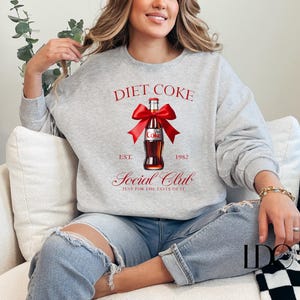 Diet Coke Crewneck, Diet Coke Social Club, Coca Cola Sweatshirt, Diet Coke Lover Crewneck, Coca Cola Coquette Shirt, Diet Coke Fans Sweater,