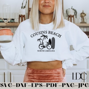 Cousins Beach SVG, The Summer I Turned Pretty SVG, Boek SVG, Tv Show, Digitale Download