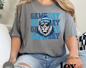 Detroit Lions Game Day Shirt: Football Crewneck