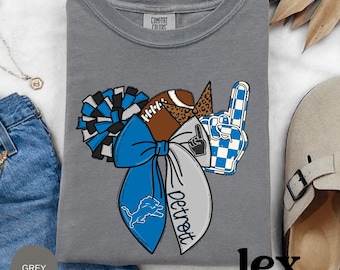 Detroit Lions Crewneck Shirt: Football Game Day Apparel