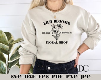 Lily Blooms Floral Shop SVG: Colleen Hoover Inspired (Digital Download)