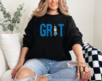 Sudadera de fútbol americano Detroit Grit: Lions Game Day Crewneck