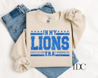 Detroit Lions Sweatshirt: Football Crewneck, In My Lions Era